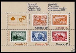 Canada 913a MNH Stamp on Stamp, Ship, Animal, Horse
