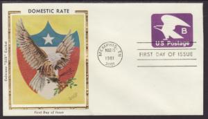US B Eagle 1981 Colorano U/A FDC BIN