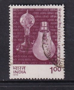 India #828  used  1979  light bulbs