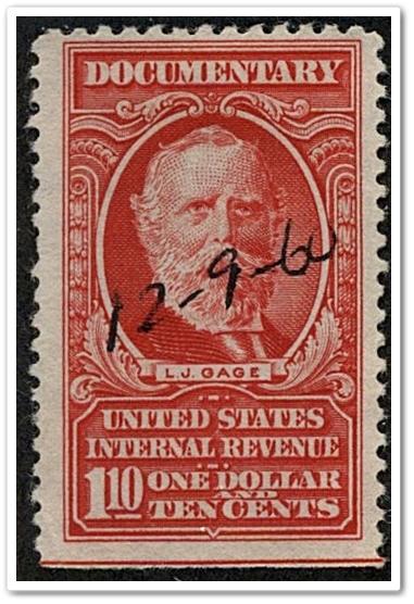 R668 $1.10 Documentary Stamp (1954) Used