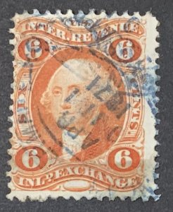 USA REVENUE STAMP 1863 6 CENTS INLAND EXCHANGE SCOTT R30c