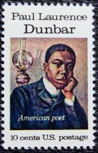 U.S.#1554 Paul L. Dunbar 10c Single, MNH.
