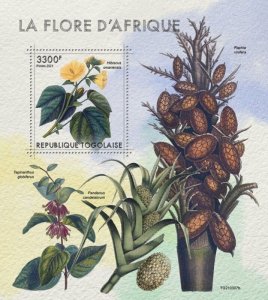 Togo - 2021 African Flora, Rosemallow - Stamp Souvenir Sheet - TG210307b