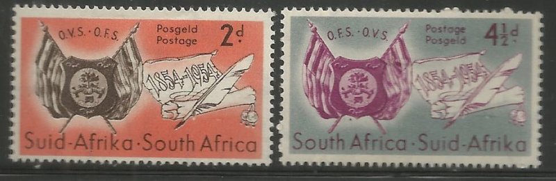SOUTH AFRICA  198-199  HINGED,  ORANGE FREE STATE CENTENARY