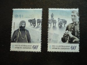 Stamps - Australia Antarctic - Scott# L164-L165-Mint Hinged Part Set of 2 Stamps