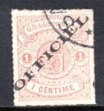 Luxembourg #O1  Used  VF  CV $37.50  ...   3600629