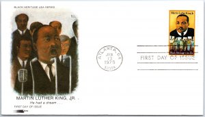 US COVER FIRST DAY OF ISSUE MARTIN LUTHER KING JR. BLACK HERITAGE SERIES 1979