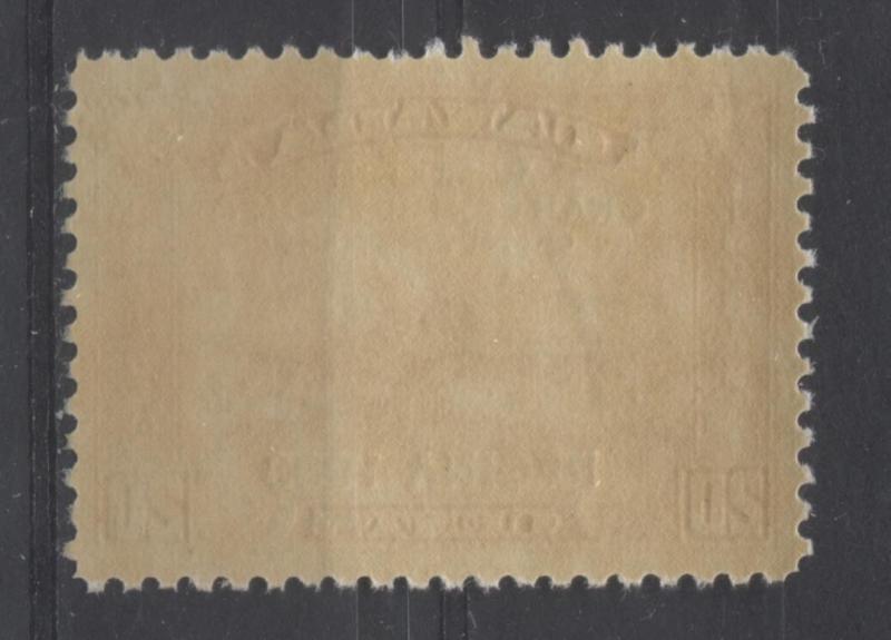 Canada #203 20c Deep Indian Red 1933 Grain Exhibition Deep Yellow Gum F-74 NH