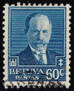 Lithuania #285 Pres. Antanas Smetona; Used (3Stars)