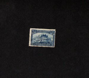 Canada used 5 cent blue Quebec Tercentenary stamp # 99 HH 
