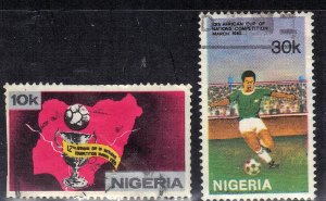 NIGERIA SC# 383+84  *USED* 10,30k  1980    SEE SCAN