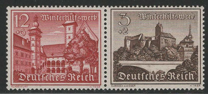 Germany Scott # B165, B160, mint nh, se-tenant, Mi# W146