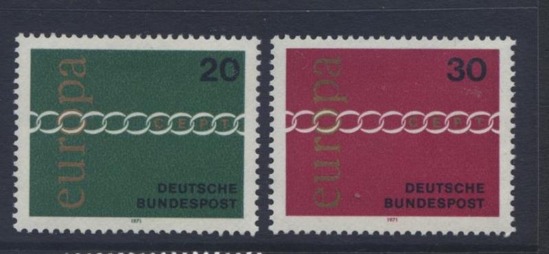 GERMANY. -Scott 1064-65 - Europa- 1971- MNH - Set of 2 Stamps