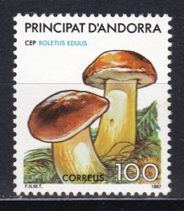 Spanish Andorra, Mushrooms MNH / 1987