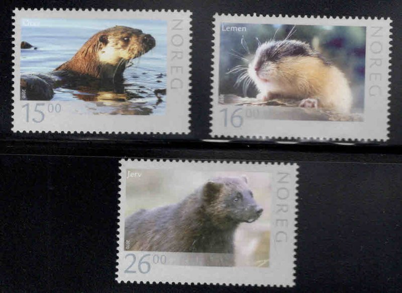 Norway Scott 1600-1602, 2010 MNH** Wildlife set CV $19.75