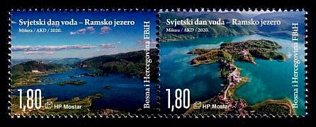 Bosnia & Herzegovina (Croat) Sc# 406 MNH Rama Lake (Pair)