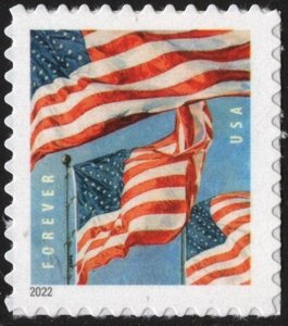 SC#5654 (Forever) U.S. Flags Sheet Single: BCA (2022) SA