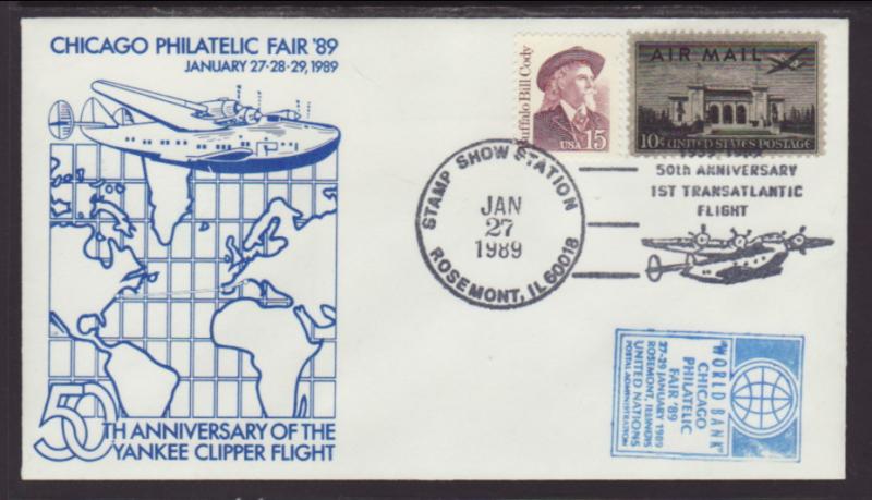 50th Anniversary ofthe Yankee Clipper Flight 1989 Cover BIN