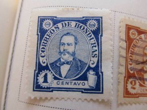 Honduras 1896 1c Fine MH* A11P11F22 Stamp-