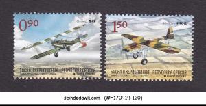 BOSNIA HERZEGOVINA - 2012 OLD PLANES / AVIATION - 2V MINT NH