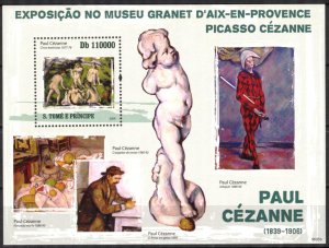 Sao Tome and Principe 2009 Art Paintings P. Picasso Paul Cezanne S/S MNH