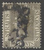 Straits Settlements #96 Used Queen Victoria (U1)