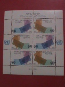 UNITED NATION--1976- UN 25TH ANNIVERSARY  S/S  SHEET.