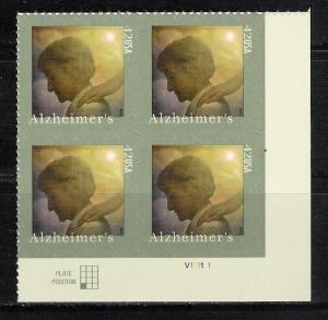 MNH Plate Block Alzheimers sc 4358
