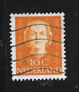 Netherlands  SC# 308 - Queen Juliana, deep orange, used