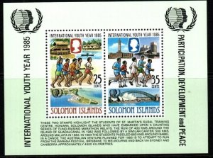 SOLOMON ISLANDS SGMS555 1985 75TH ANNIV OF GIRL GUIDE MOVEMENT MNH