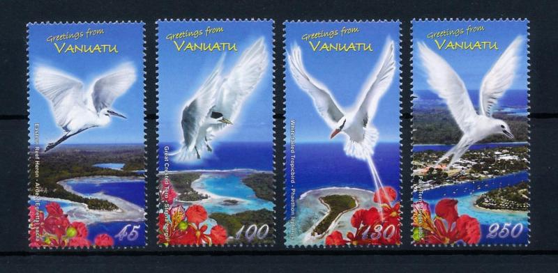 [39596] Vanuatu 2008 Birds Vögel Oiseaux Ucelli  Greetings MNH