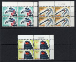 Guinea - Sc# C41 - C43 MNH / PBK & BK of (4) / Birds - Lot 0920622