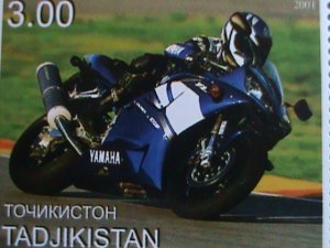 TAJIKISTAN 2001  MOTORCYCLES RACE: MNH SHEET VERY FINE -WE SHIP TO WORLD WIDE.