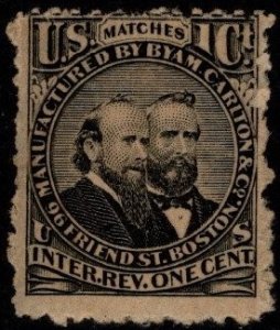 1864 US Scott #- RO49d 1 Cent Private Die Match Byam, Carlton & Co. Unused