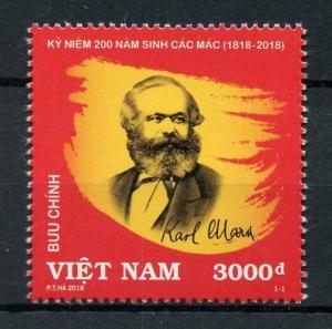 Vietnam 2018 MNH Karl Marx Philosopher Economist 1v Set Famous People Stamps