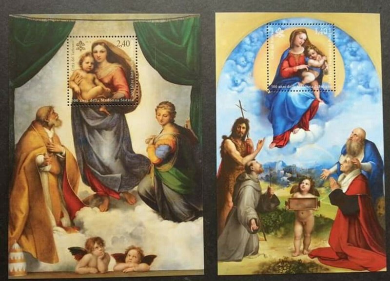 Vatican Germany Joint Issue 500 Years Madonna Of Foligno 2012 (ms pair) MNH