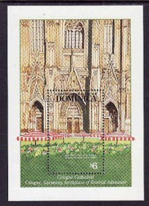 Dominica-Sc#1537-unused NH sheet-Cologne cathedral-Germany-1