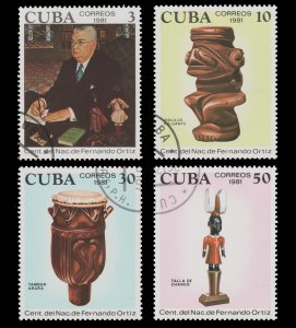 LATIN AMERICA STAMP 1981. SCOTT # 2463 - 66. USED. TOPIC: ART. ITEM 2