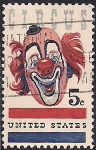 1309 5 cent American Circus (Clown) VF used