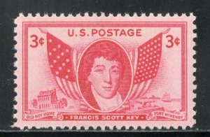 962 * FRANCIS SCOTT KEY *   U.S. Postage Stamp MNH