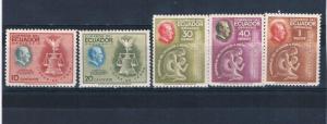 Ecuador 509-14 MNH set FDR Four Freedoms (E0039)