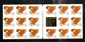 #2597a MNH Complete Booklet Pane Pl# S1111