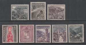 Andorra Spanish 50-57 MNH VF