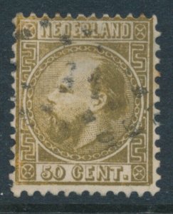 Netherlands - 1867 Definitive William III  Mi 12 I Sc 12 Used