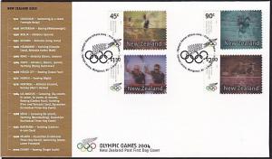 NEW ZEALAND 2004 Olympic Games 'Action Replay' FDC..........................8393