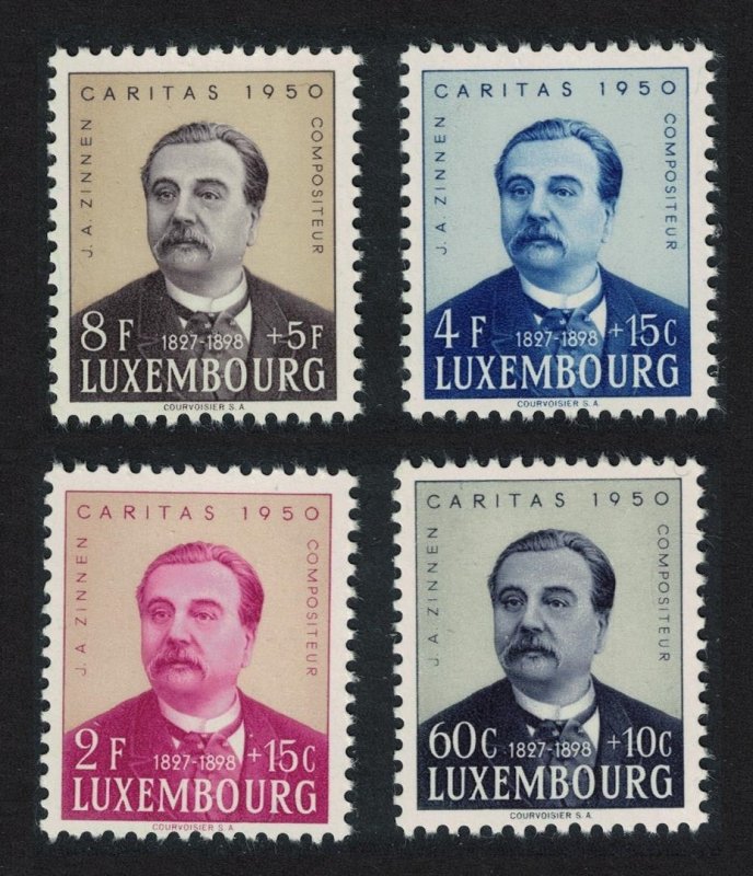 Luxembourg J. A. Zinnen composer 4v 1950 MNH SG#539-542 MI#474-477