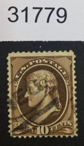 US STAMPS #209 USED LOT #31779