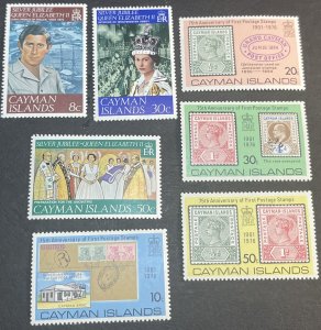 CAYMAN ISLANDS # 368-371 & 379-381-MINT NEVER/HINGED---2 COMPLETE SETS---1976-77