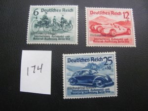 Germany 1939 MNH SC B141-B143 SET XF 280  (174)