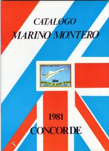 Catalogue CONCORDE MARINO MONTERO 1981 56 pages Collector's Piece !!!